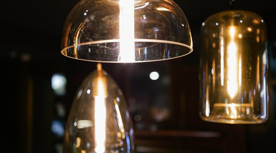 Photo glass chandelier