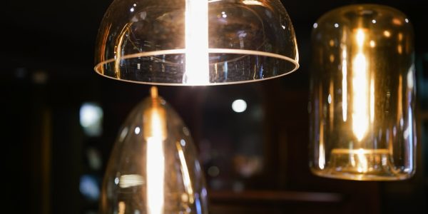 Photo glass chandelier