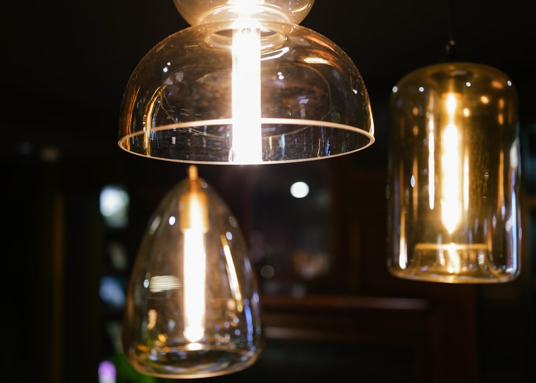 Photo glass chandelier