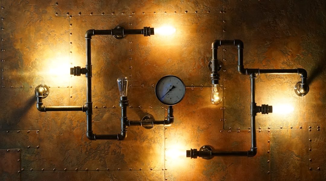 Photo industrial wall sconce