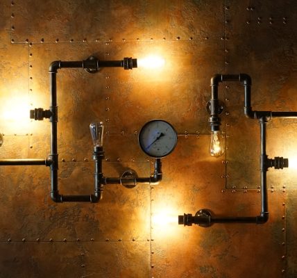 Photo industrial wall sconce