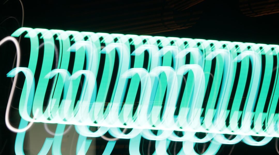 Photo neon desk light