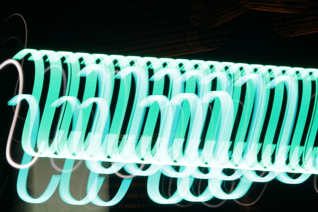 Photo neon desk light